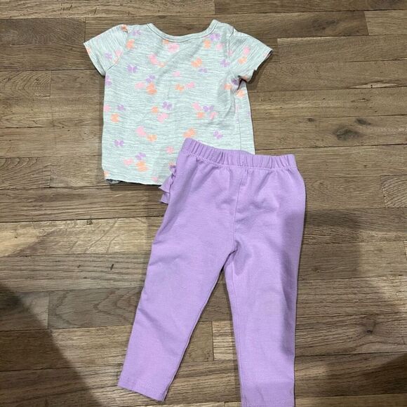 Bundle of girls nine items tops bottoms dresses size 12M - Picture 6 of 11